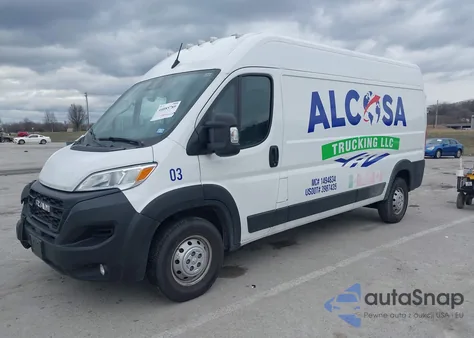 2023 Ram Promaster 2500 High Roof 159 Wb z USA, uszkodzony, nr VIN 3C6LRVDG5PE510831